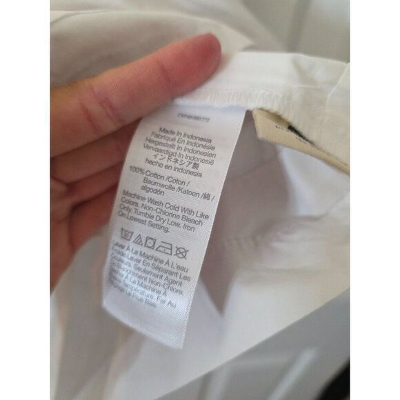 Madewell Poplin Flutter-Sleeve Pintuck Mini Dress M NWT $98 - Picture 7 of 10